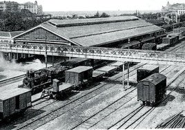 Tráfico de pasajeros y mercancías en la Estación del Norte.