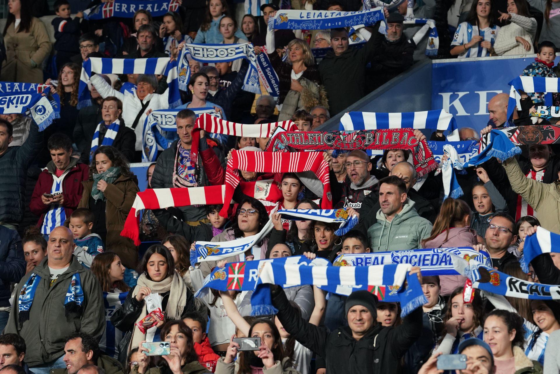 Las imágenes de la victoria de Real Sociedad ante el Athletic en Anoeta