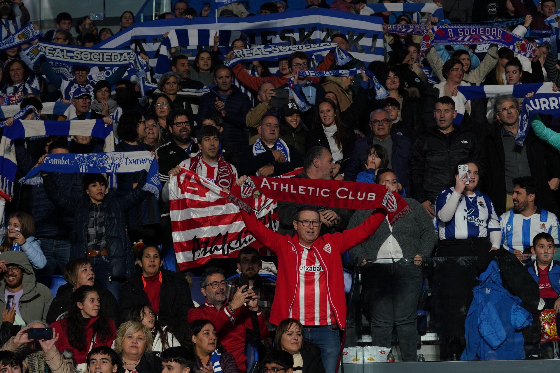 Las imágenes de la victoria de Real Sociedad ante el Athletic en Anoeta