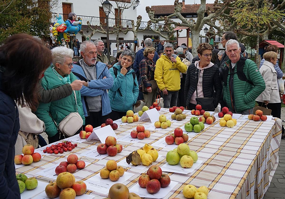 Gabirian ospatutako sagar azokaren argazkiak