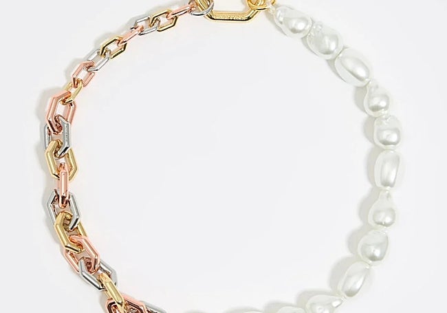 Collar cadena y perlas de Bima y Lola