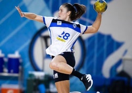 Micaela Rodrigues da Silva, durante un partido con el Pinheiros brasileño.