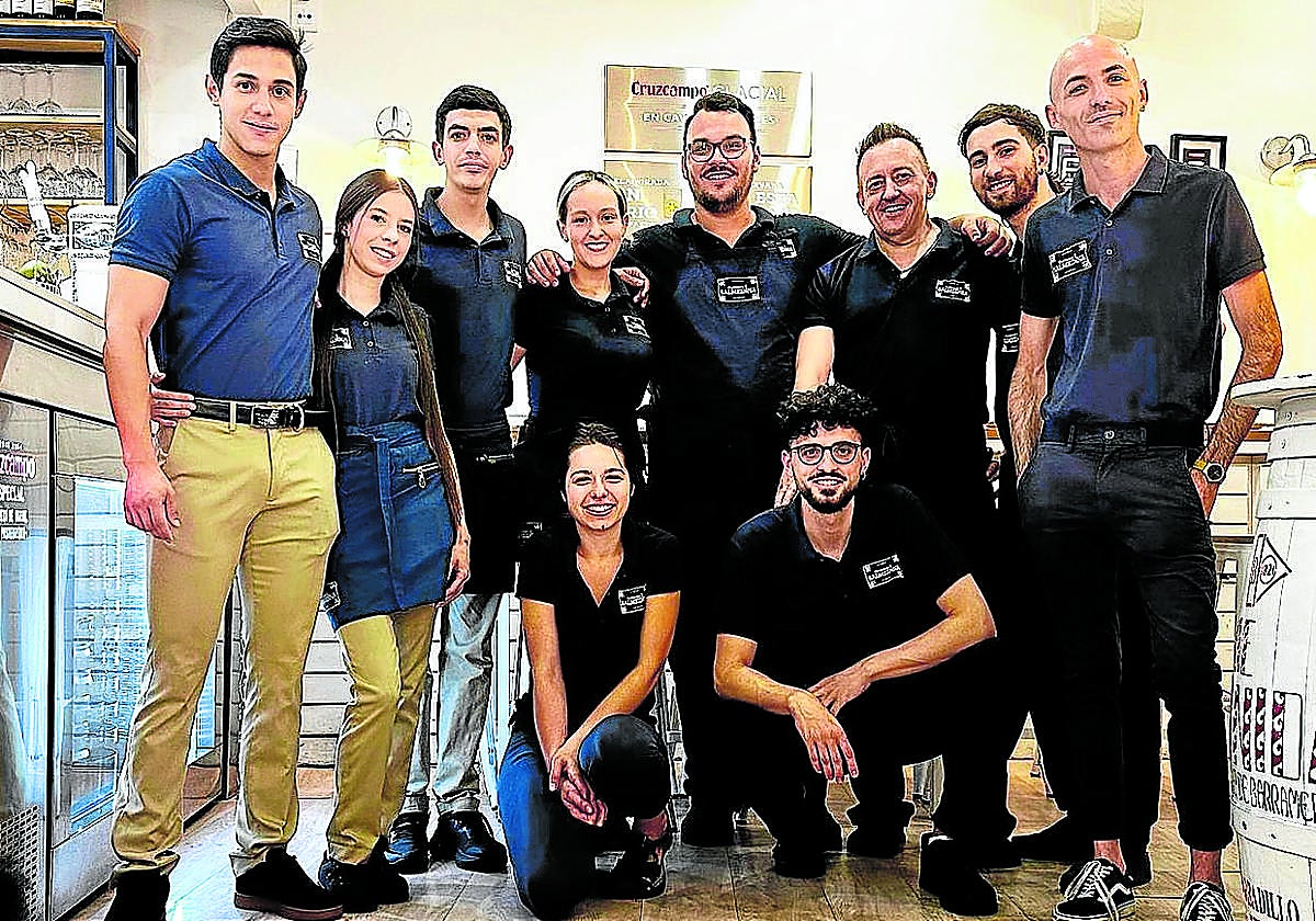 El equipo que dirige Jaime Guardiola, al completo.