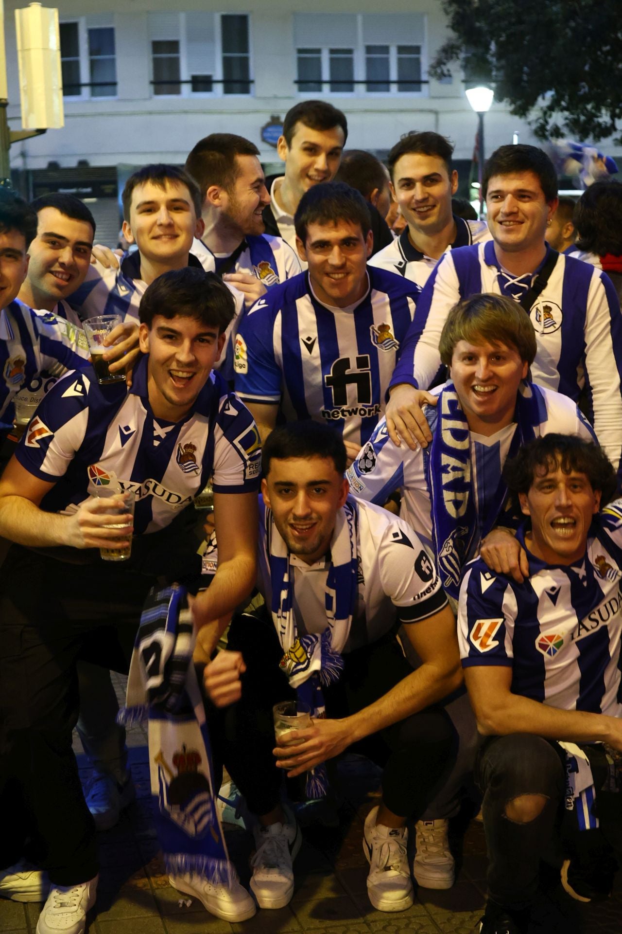 Ambiente de lujo horas antes de la previa