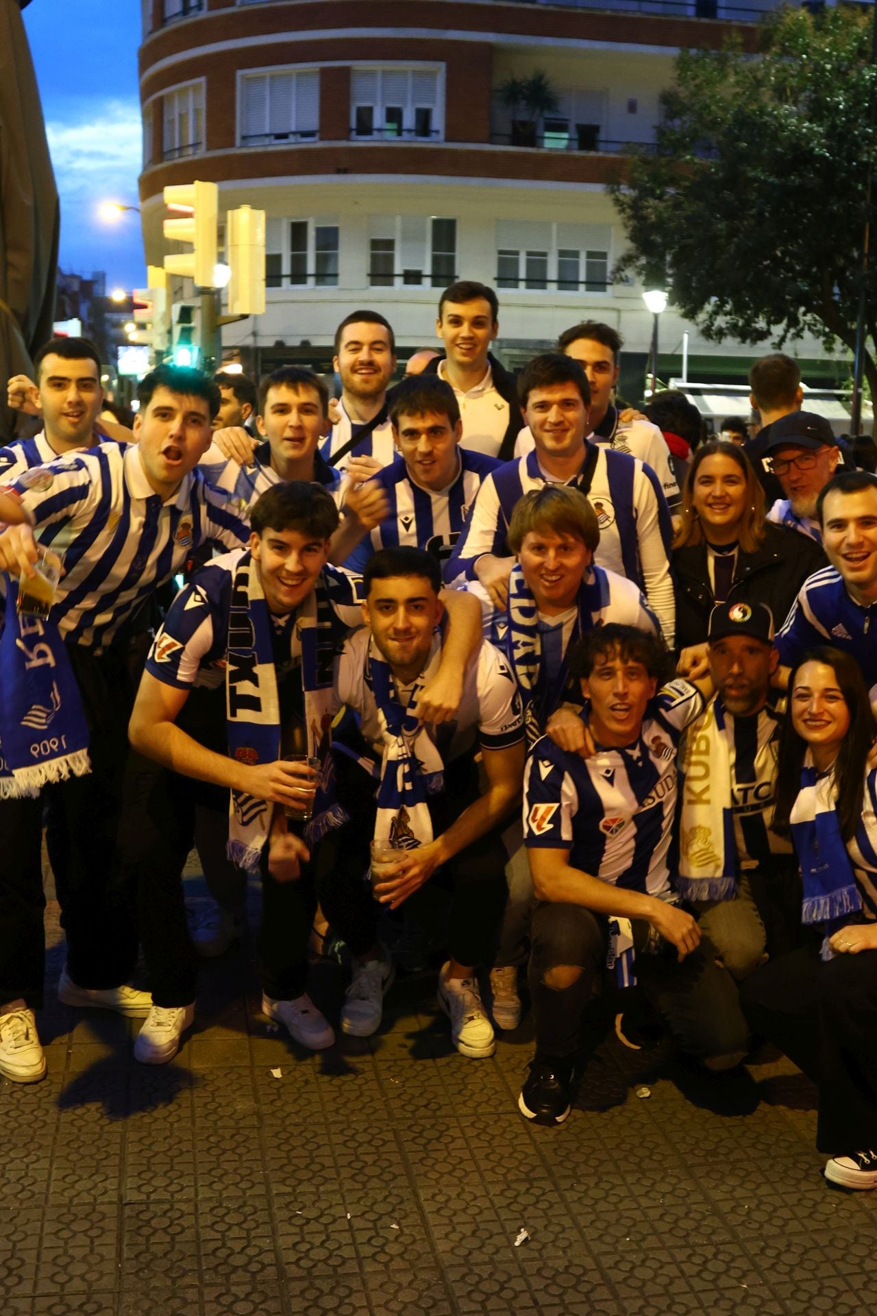 Ambiente de lujo horas antes de la previa