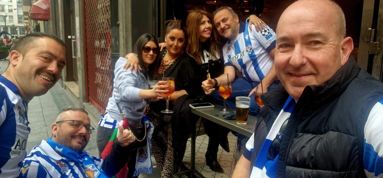 Ambiente de lujo horas antes de la previa