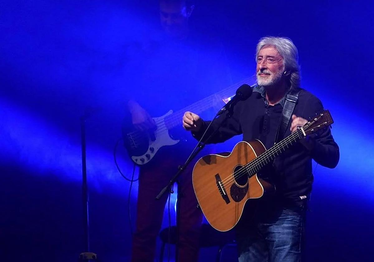 Benito Lertxundi, en el concierto que ofreció el 6 de enero de 2023 en el Kursaal.