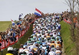 Imagen de una pasada Amstel Gold Race.