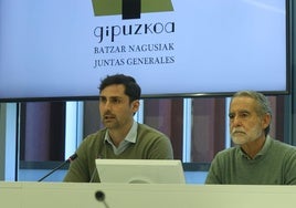 Mikel Lezama y Jorge Mota, este jueves en la rueda de prensa.