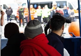 Desembarco del Aita Mari en el puerto de Salerno