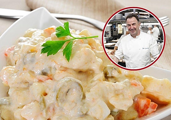 El truco de Martín Berasategui para conseguir un ensaladilla rusa espectacular.