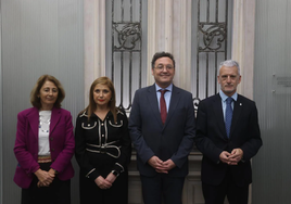 Carmén Adán, María Jesús San José, Álvaro García Ortiz e Iñaki Subijana.