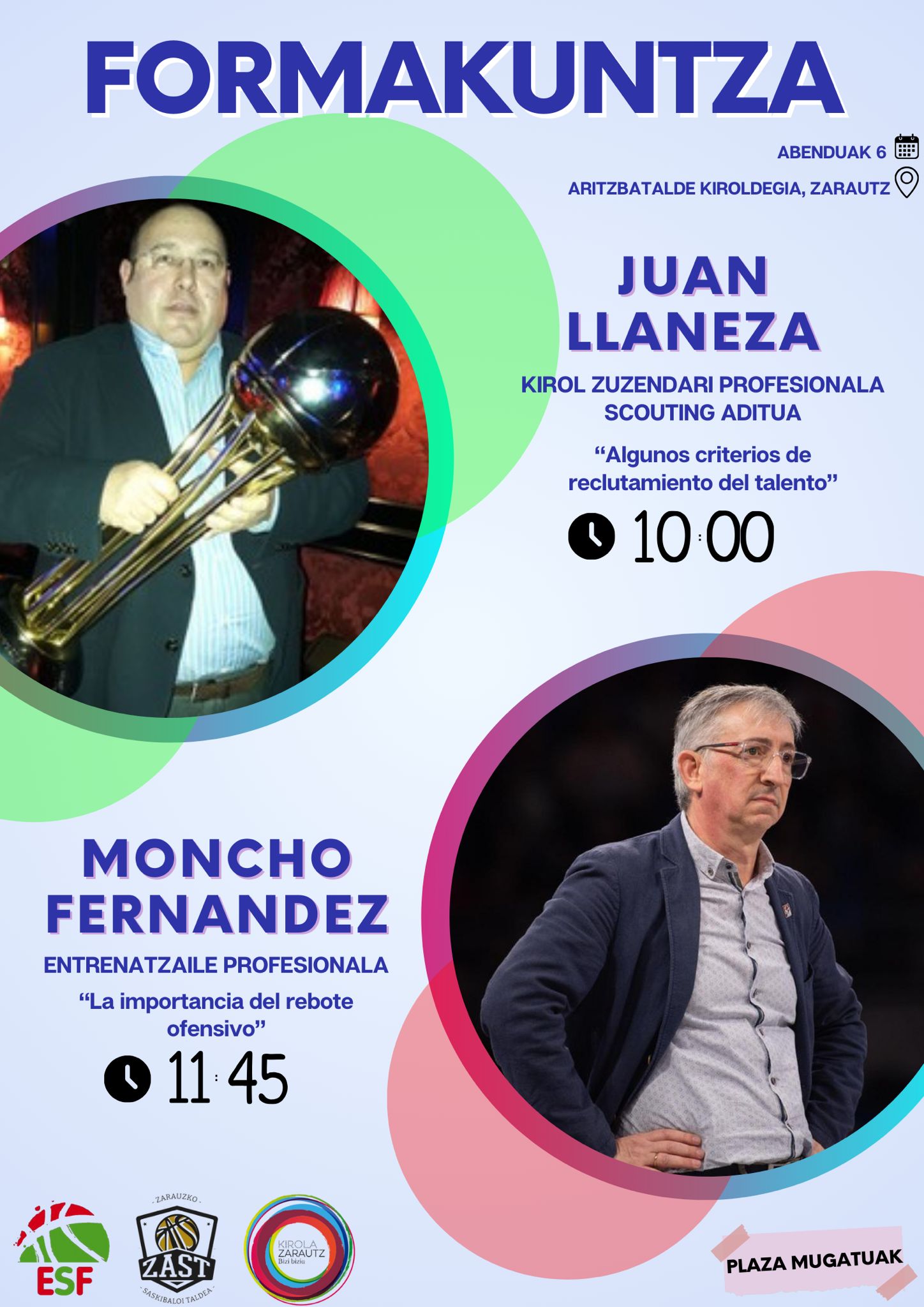 Cartel de la jornada.