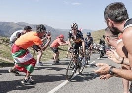 Remco Evenepoel ganó la última vez que la Vuelta a España llegó a Larra-Belagua, en 2023.