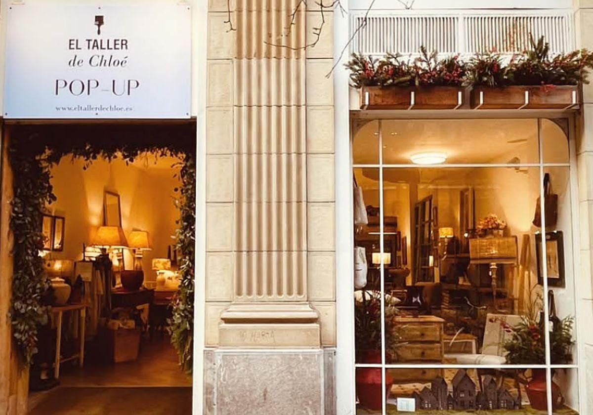 Tienda pop-up de El Taller de Chloé en la calle Churruca de San Sebastián.