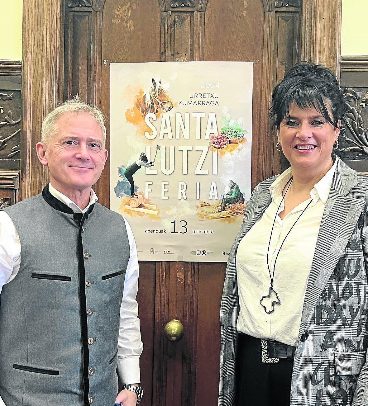 Jon Luqui y Rosa Maiza ofrecieron ayer los detalles de la feria.