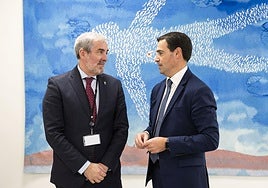Fernando Clavijo e Imanol Pradales, en su reciente encuentro en Bruselas.