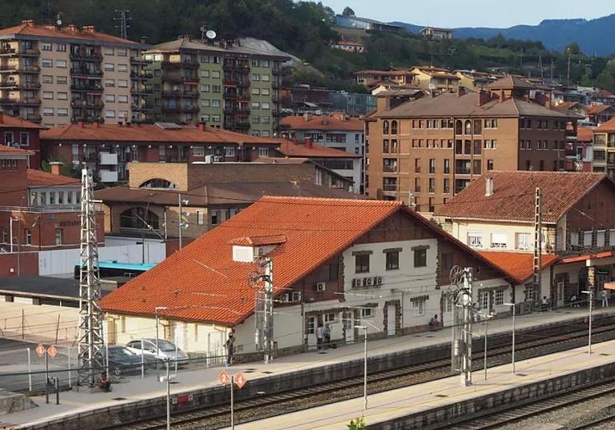 Vista de la estación de Renfe en Zumarraga.