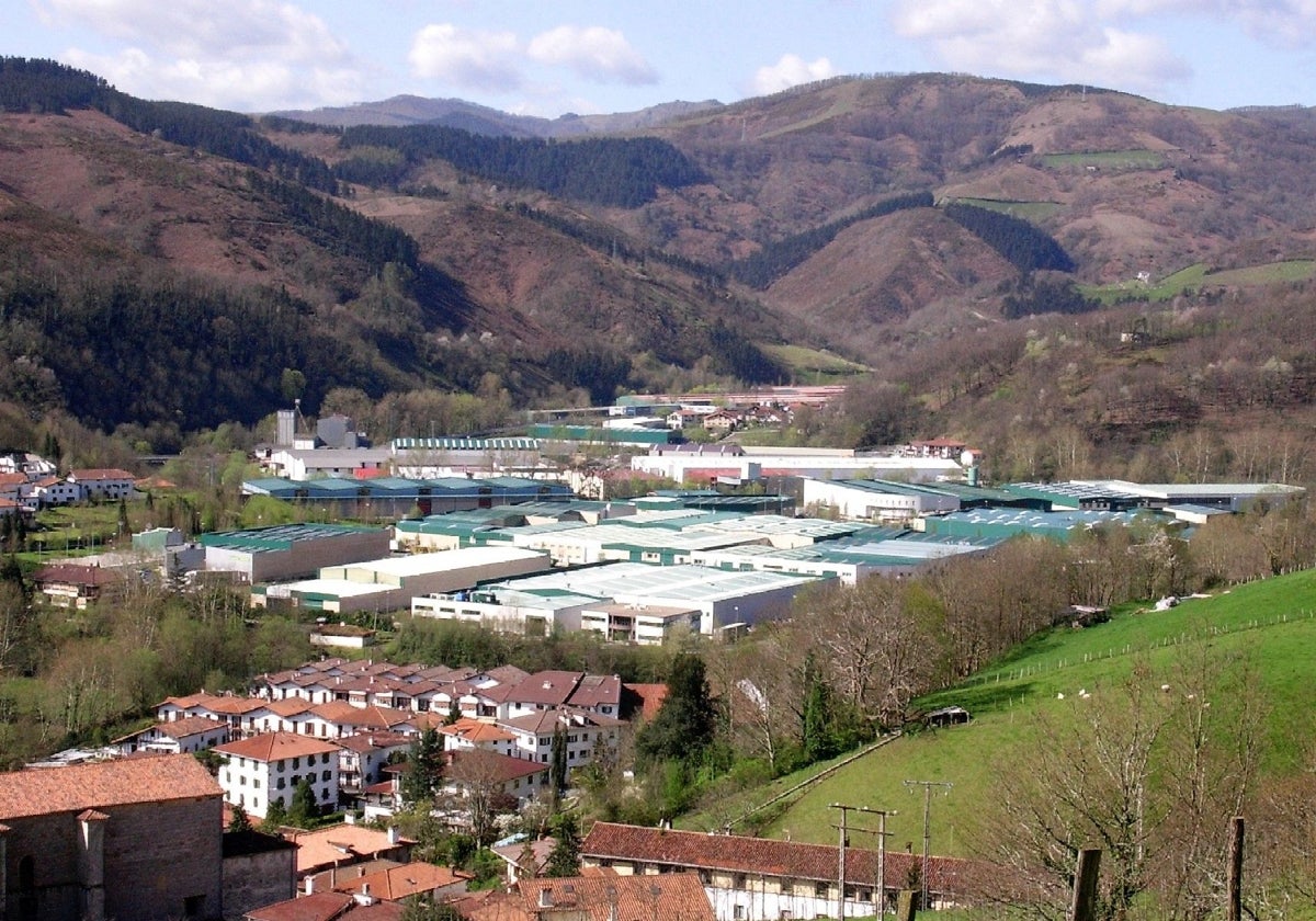 Polígono industrial en la comarca.