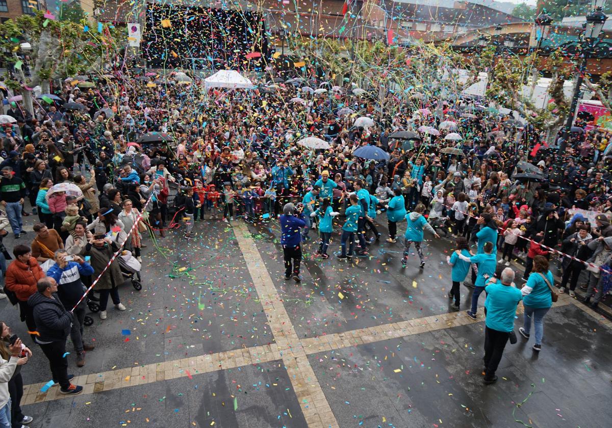 Imagen del txupinazo de las fiestas del 2024, con el cual arrancó la celebración