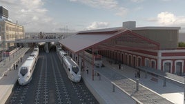 La nueva estación de Atotxa recibirá pasajeros desde enero y estará concluida dentro de un año