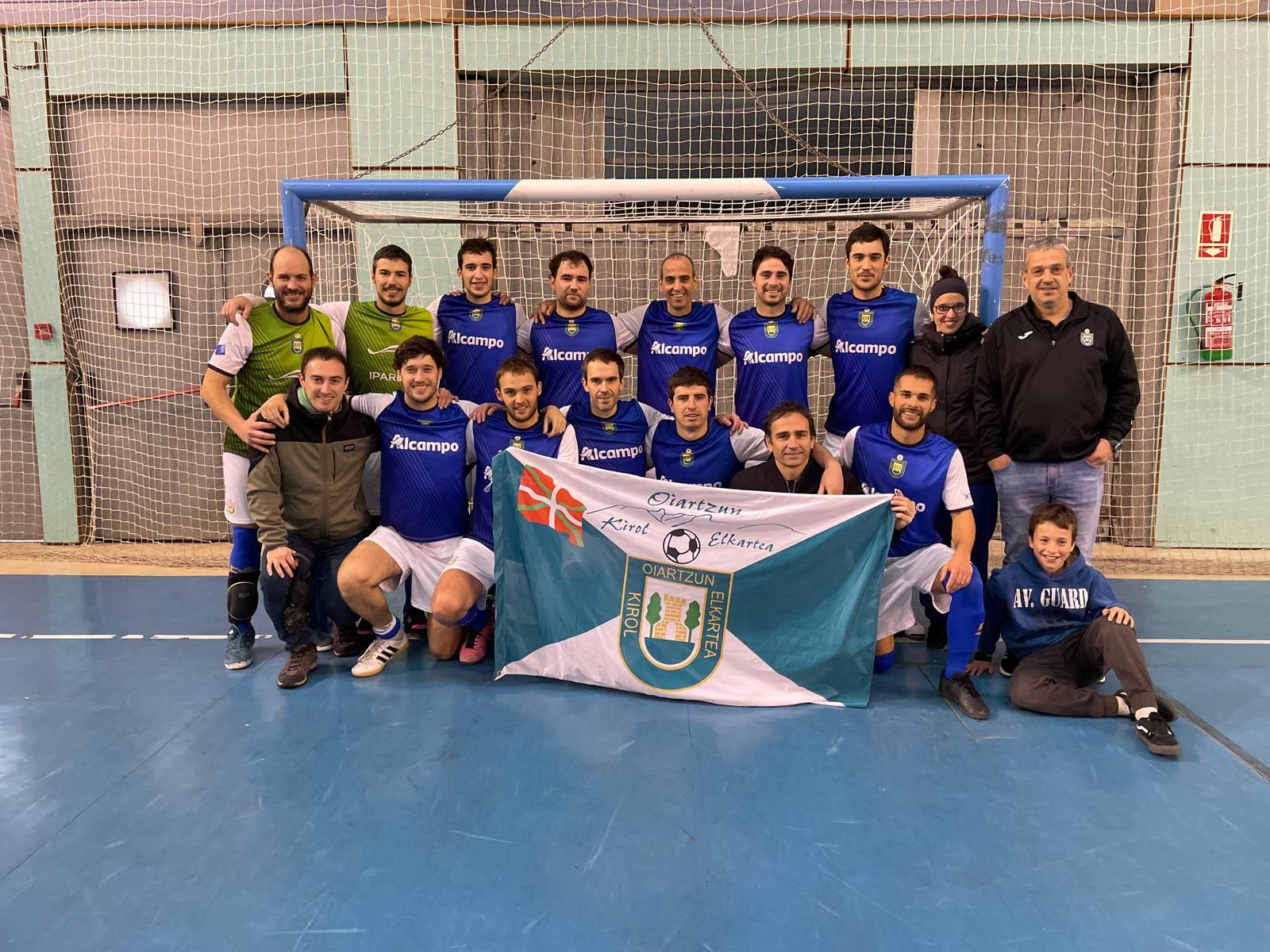 El principal equipo de fútbol sala de Oiartzun lidera la clasificación de la liga vasca tras su última victoria