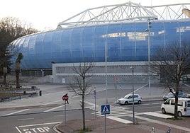 Vista del local del Reale Arena en el que el club plantea crear un punto de ocio antes de los partidos.