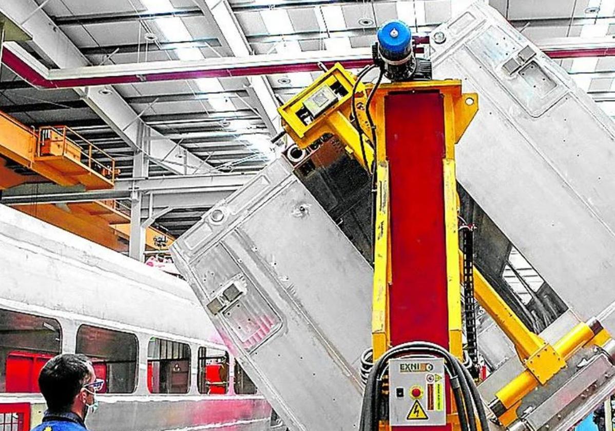 Instalaciones de Talgo en la planta alavesa de Rivabellosa.