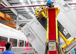 Instalaciones de Talgo en la planta alavesa de Rivabellosa.