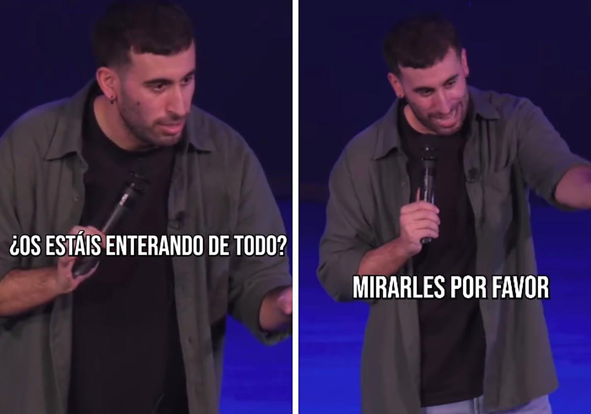 Mikel Bermejo bromeó sobre el euskera durante su actuación en Madrid.