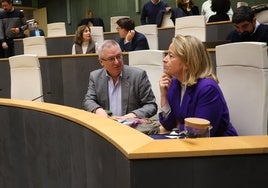 José Ignacio Asensio y Eider Mendoza hoy en las Juntas.