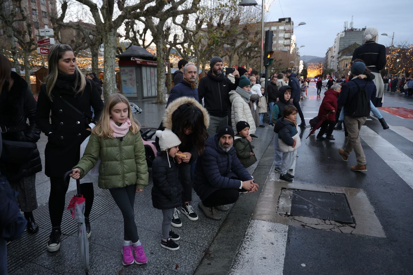 Olentzero visita a los niños de Irun