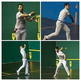 TXapelketan parte hartuko duten pilotariak.