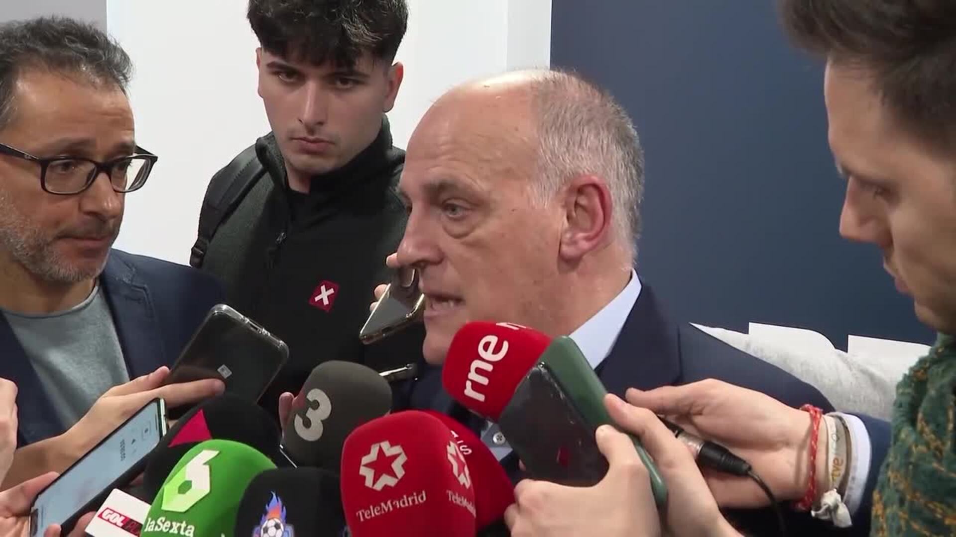 Tebas, tras la sentencia a favor de LaLiga Impulso: "No nos sometemos a amenazas de nadie"