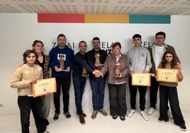 Entrega de premios celebrada en la casa de cultura Zelai Arizti.