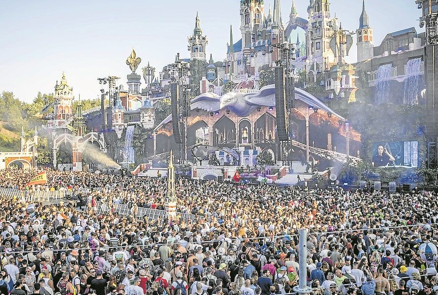 Imagen del festival Tomorrowland, la cita de referencia para los amantes de la música tecno en la localidad belga de Boom.
