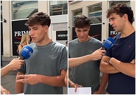 El creador de contenido Eleder Iglesias pregunta sobre el significado de algunas palabras en euskera a jóvenes de Madrid.