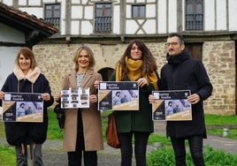 Mariola Pascual, Leire Artola, Garazi Zabaleta y Xabier Zeberio en la presentación del ciclo.