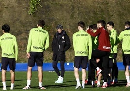 La Real Sociedad se ejercita en Zubieta en la previa al partido contra el Villarreal