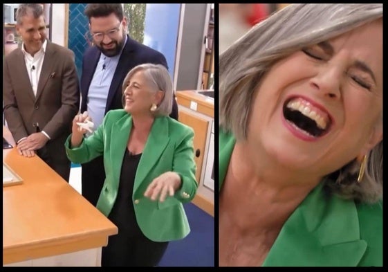 Eva Arguiñano y su estallido de risa durante el estreno de Bake Off, famosos al horno.