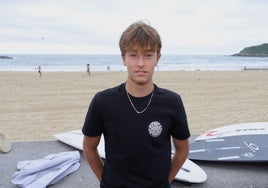 Imagen archivo del surfista donostiarra Kai Odriozola.