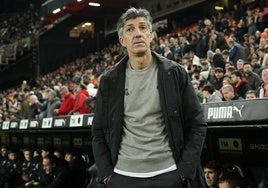 El técnico de la Real Sociedad, Imanol Alguacil.