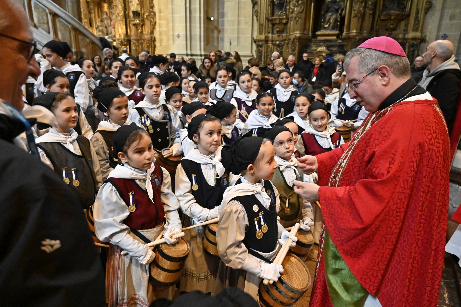 Multitudinaria misa de San Sebastián