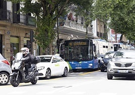 El tráfico motorizado es una de las principales fuentes de ruido en la ciudad.