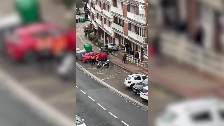 Una mujer ha sido trasladada al Hospital Donostia tras este accidente en Berio