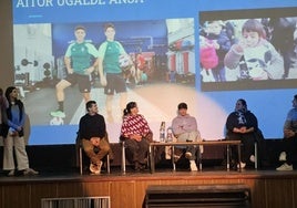 Desarrollo de la charla-coloquio que tuvo lugar entre los deportistas de distintas modalidades.