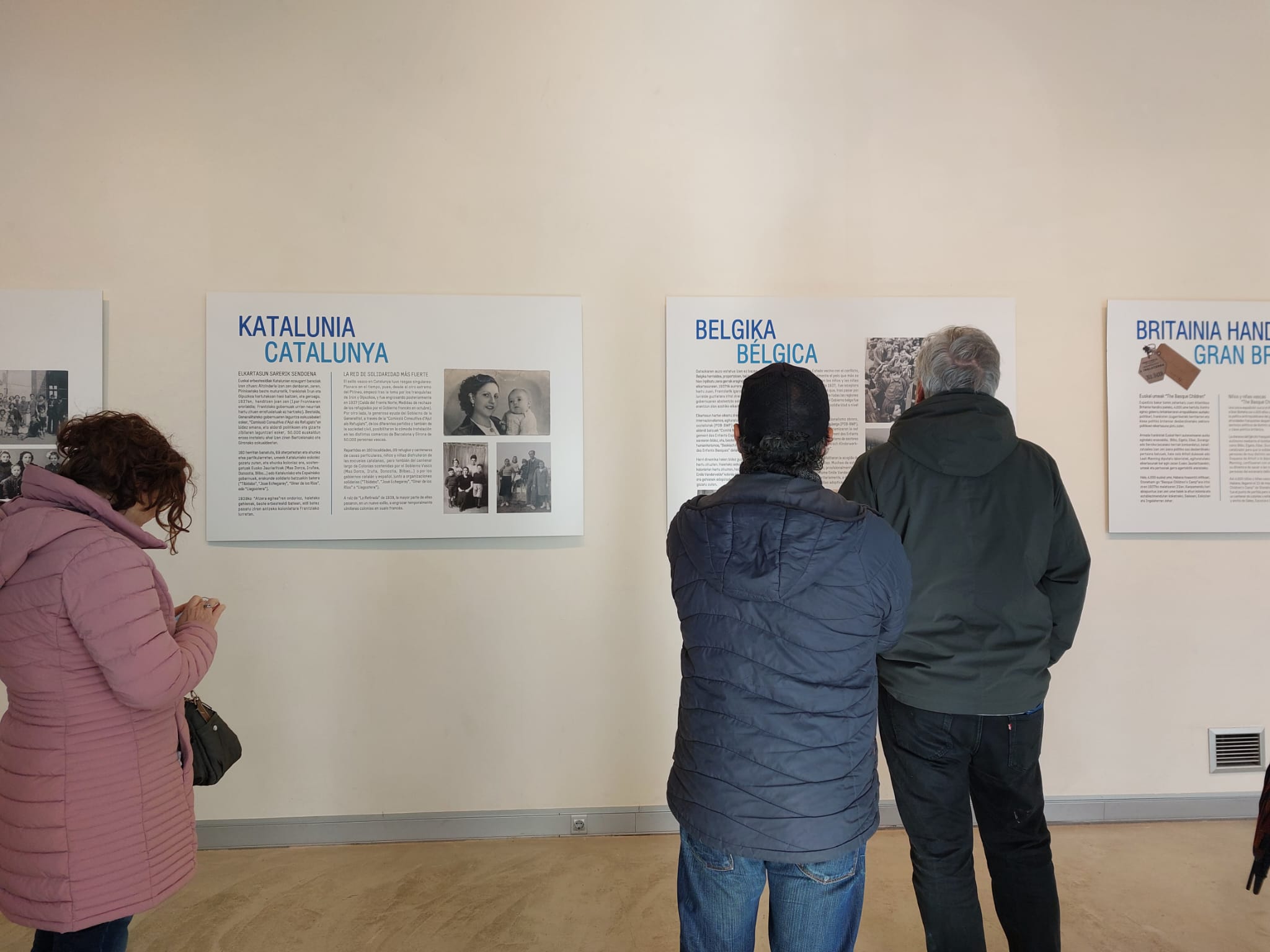 Las imágenes de la exposición &#039;El ojo de la aguja- 1936 Niños y niñas de la guerra&#039; en Zumaia