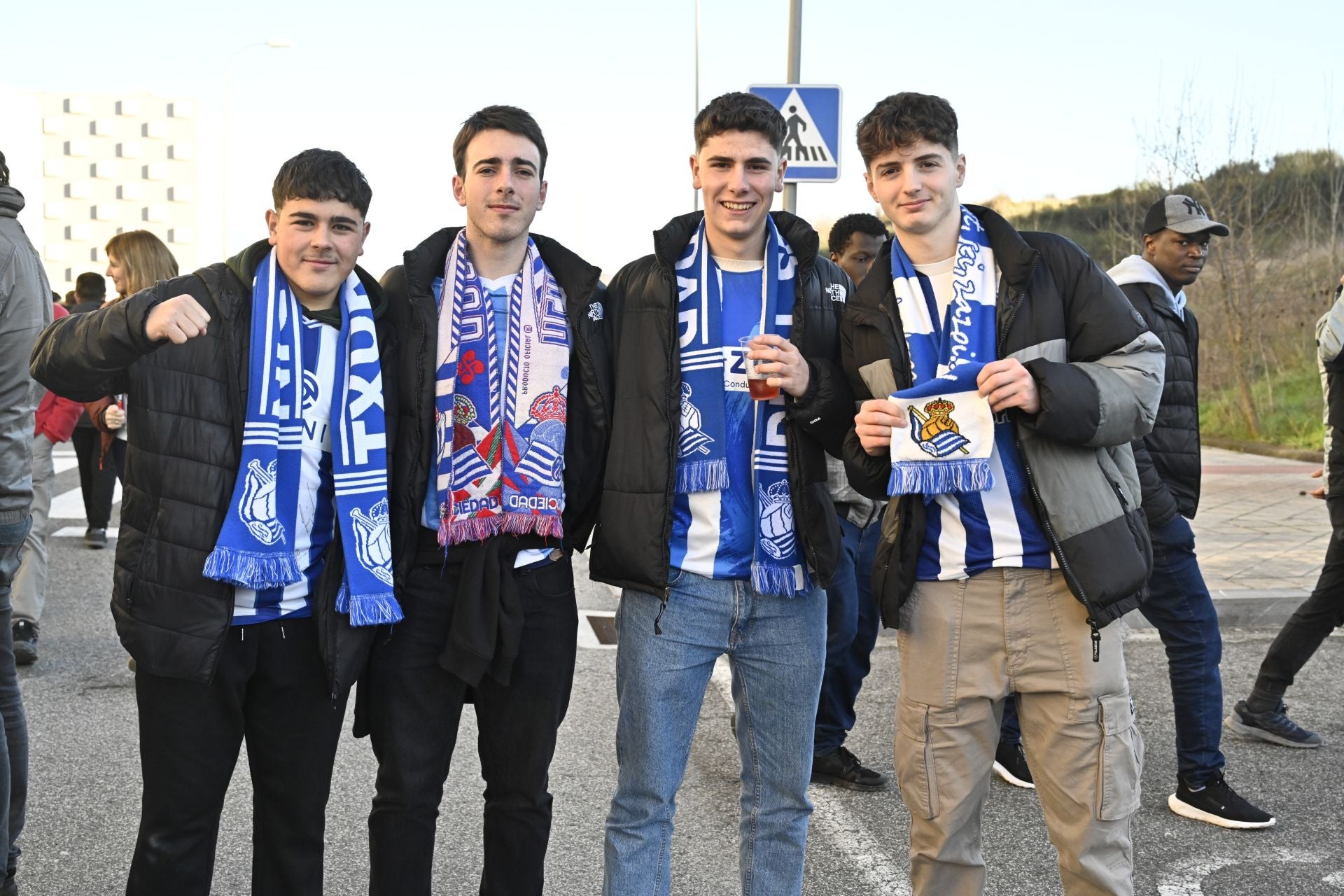 Así han recibido los aficionados a la Real en El Sadar