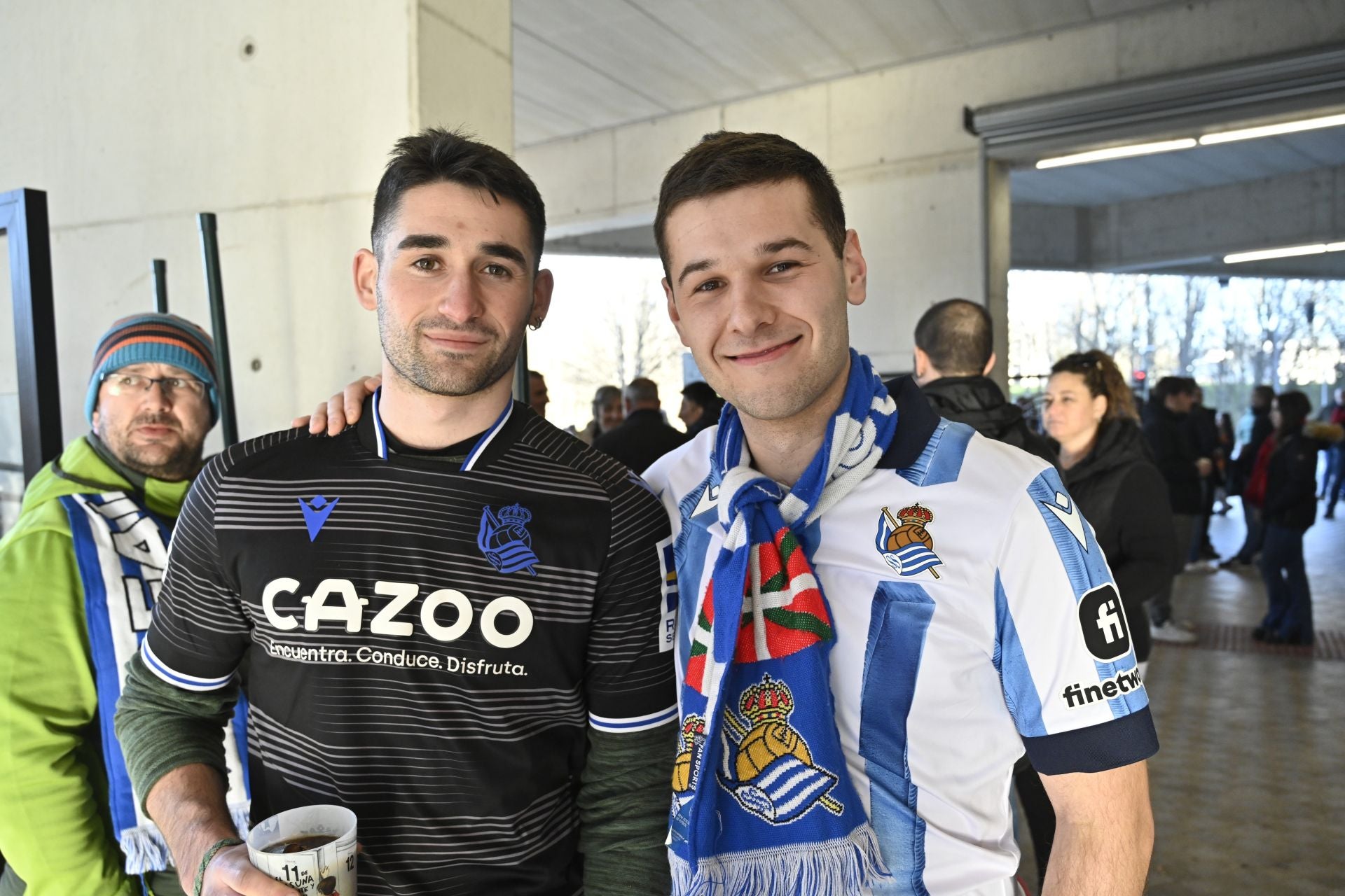 Así han recibido los aficionados a la Real en El Sadar