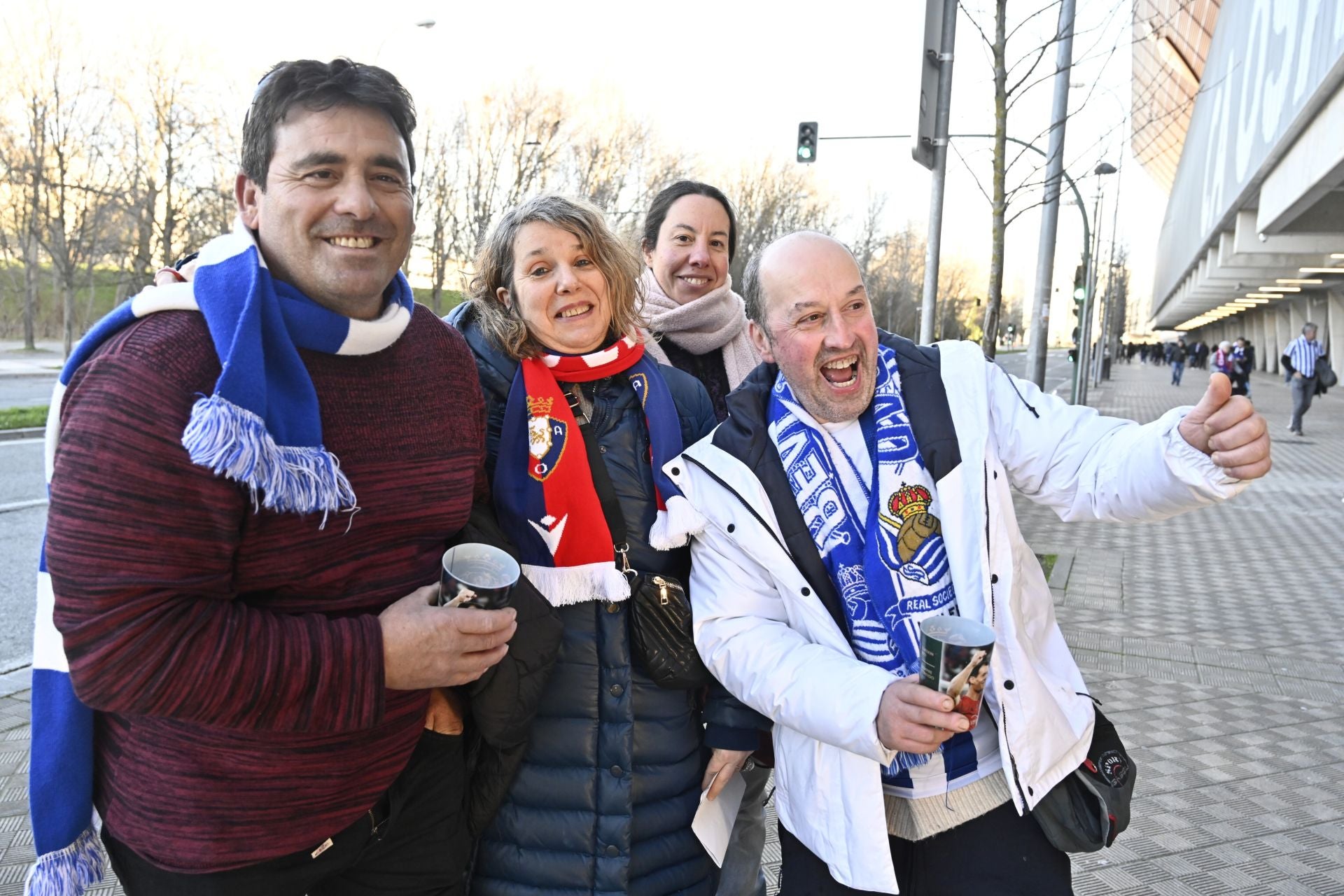 Así han recibido los aficionados a la Real en El Sadar